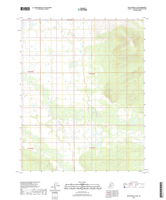 Black River A-2 NE Alaska US Topo Map Image
