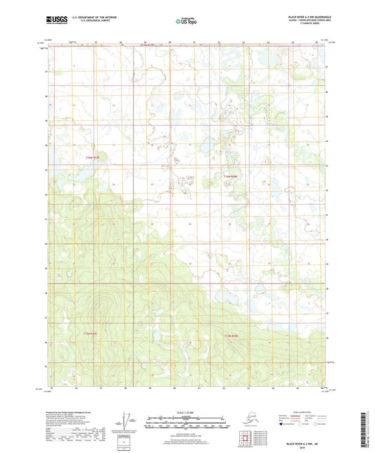 Black River A-2 NW Alaska US Topo Map Image