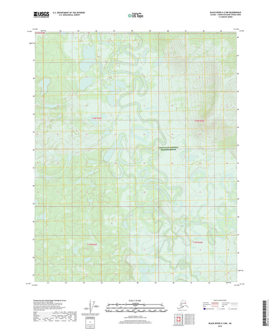 Black River A-3 NW Alaska US Topo Map Image