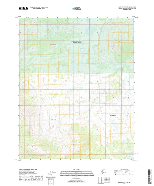 Black River A-3 SW Alaska US Topo Map Image