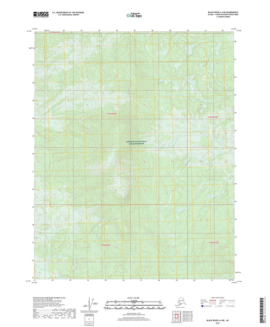 Black River A-4 NE Alaska US Topo Map Image