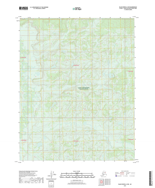 Black River A-4 NW Alaska US Topo Map Image