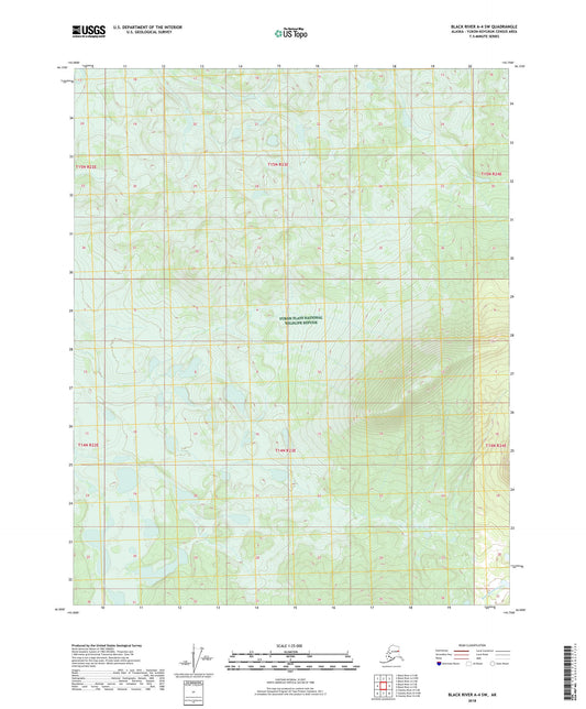 Black River A-4 SW Alaska US Topo Map Image