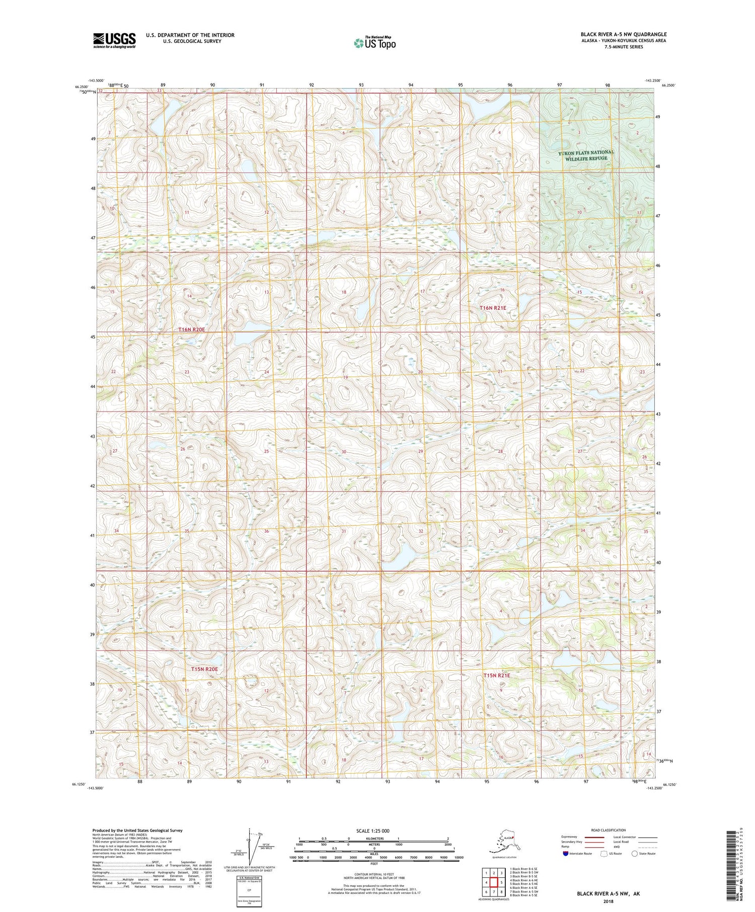 Black River A-5 NW Alaska US Topo Map Image