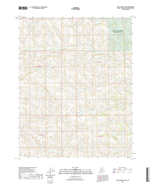 Black River A-5 NW Alaska US Topo Map Image