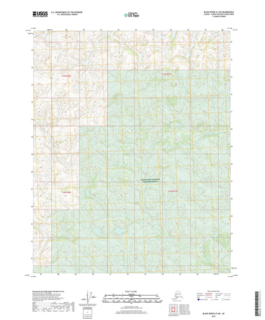 Black River A-5 SW Alaska US Topo Map Image
