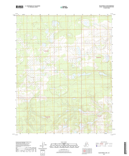 Black River A-6 NW Alaska US Topo Map Image
