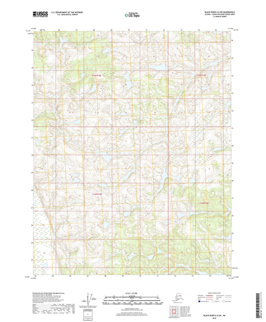 Black River A-6 SW Alaska US Topo Map Image