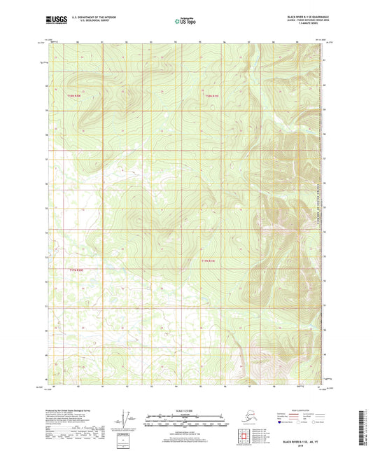 Black River B-1 SE Alaska US Topo Map Image
