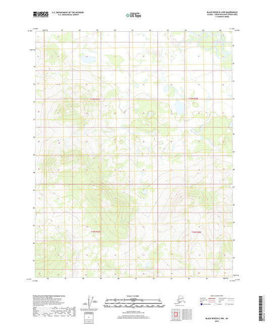 Black River B-2 NW Alaska US Topo Map Image