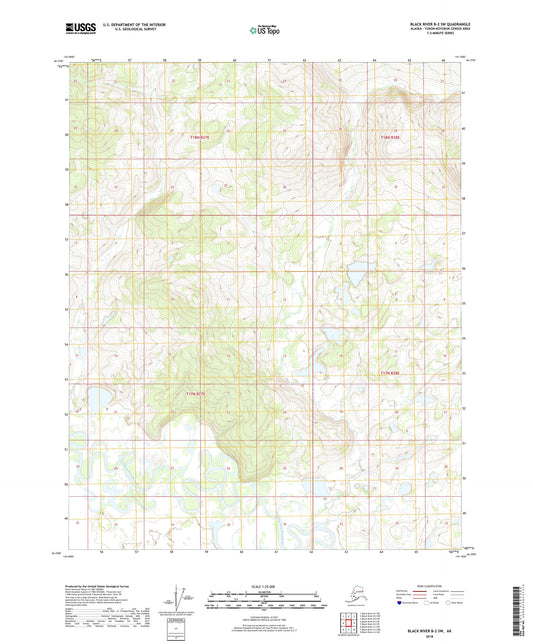 Black River B-2 SW Alaska US Topo Map Image