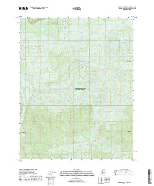 Black River B-3 NW Alaska US Topo Map Image