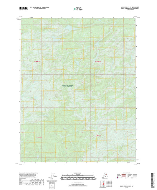 Black River B-4 NW Alaska US Topo Map Image