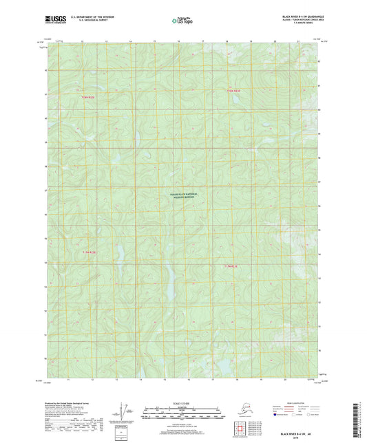 Black River B-4 SW Alaska US Topo Map Image