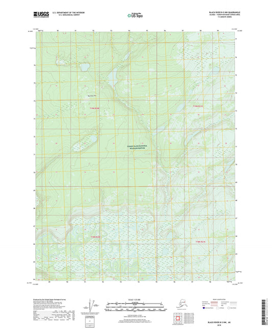 Black River B-5 NW Alaska US Topo Map Image