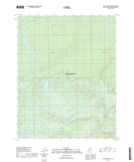 Black River B-6 NE Alaska US Topo Map Image