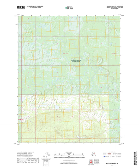 Black River B-6 NW Alaska US Topo Map Image