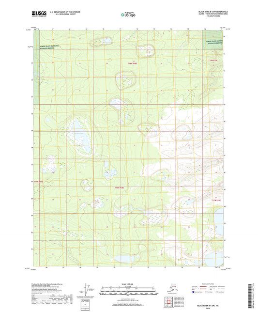 Black River B-6 SW Alaska US Topo Map Image