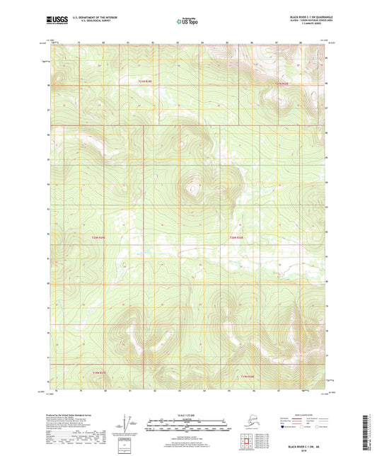 Black River C-1 SW Alaska US Topo Map Image