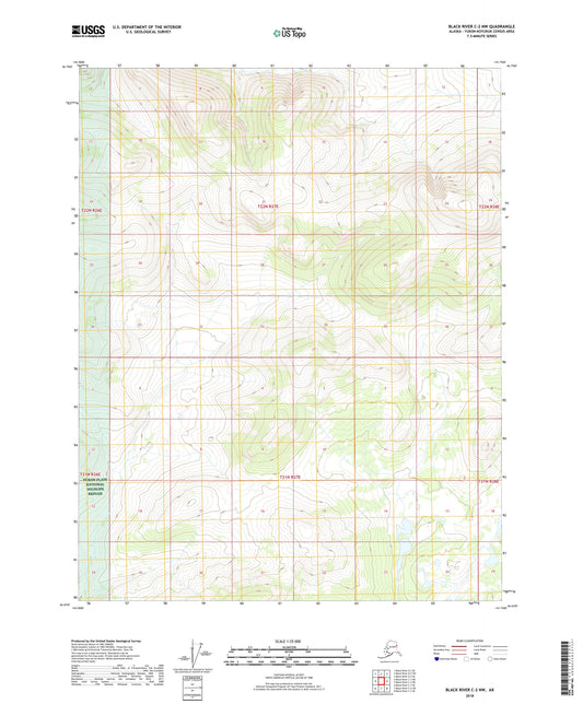 Black River C-2 NW Alaska US Topo Map Image