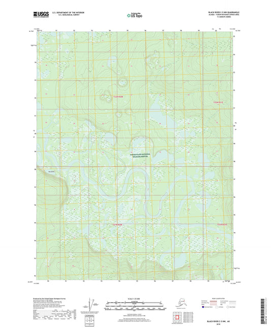 Black River C-5 NW Alaska US Topo Map Image