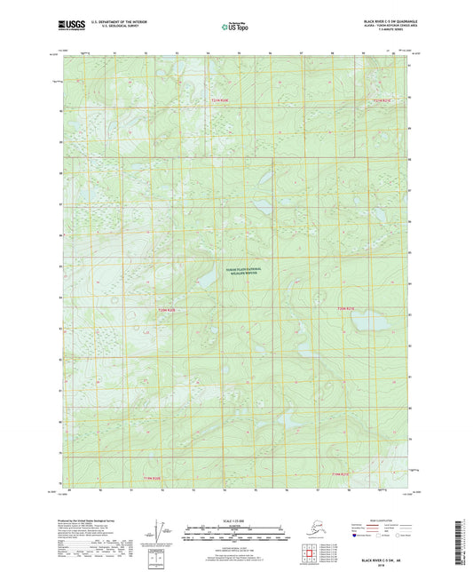 Black River C-5 SW Alaska US Topo Map Image