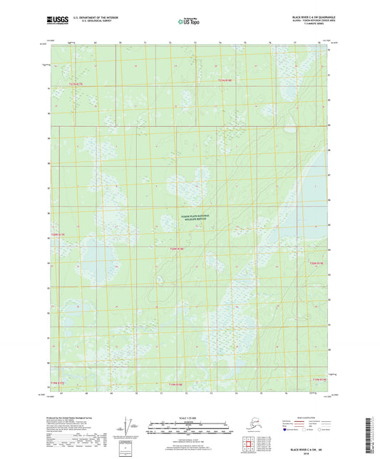 Black River C-6 SW Alaska US Topo Map Image