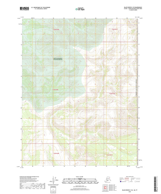 Black River D-1 SE Alaska US Topo Map Image