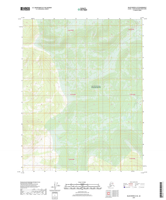 Black River D-2 SE Alaska US Topo Map Image