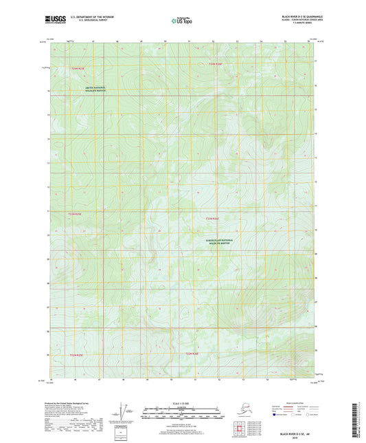 Black River D-3 SE Alaska US Topo Map Image