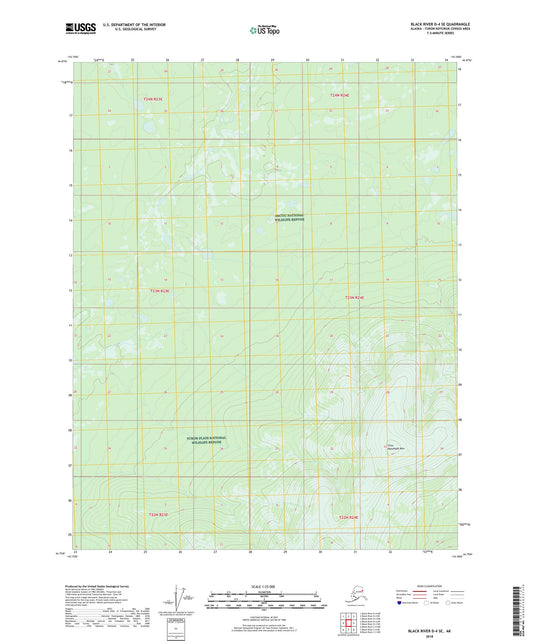 Black River D-4 SE Alaska US Topo Map Image