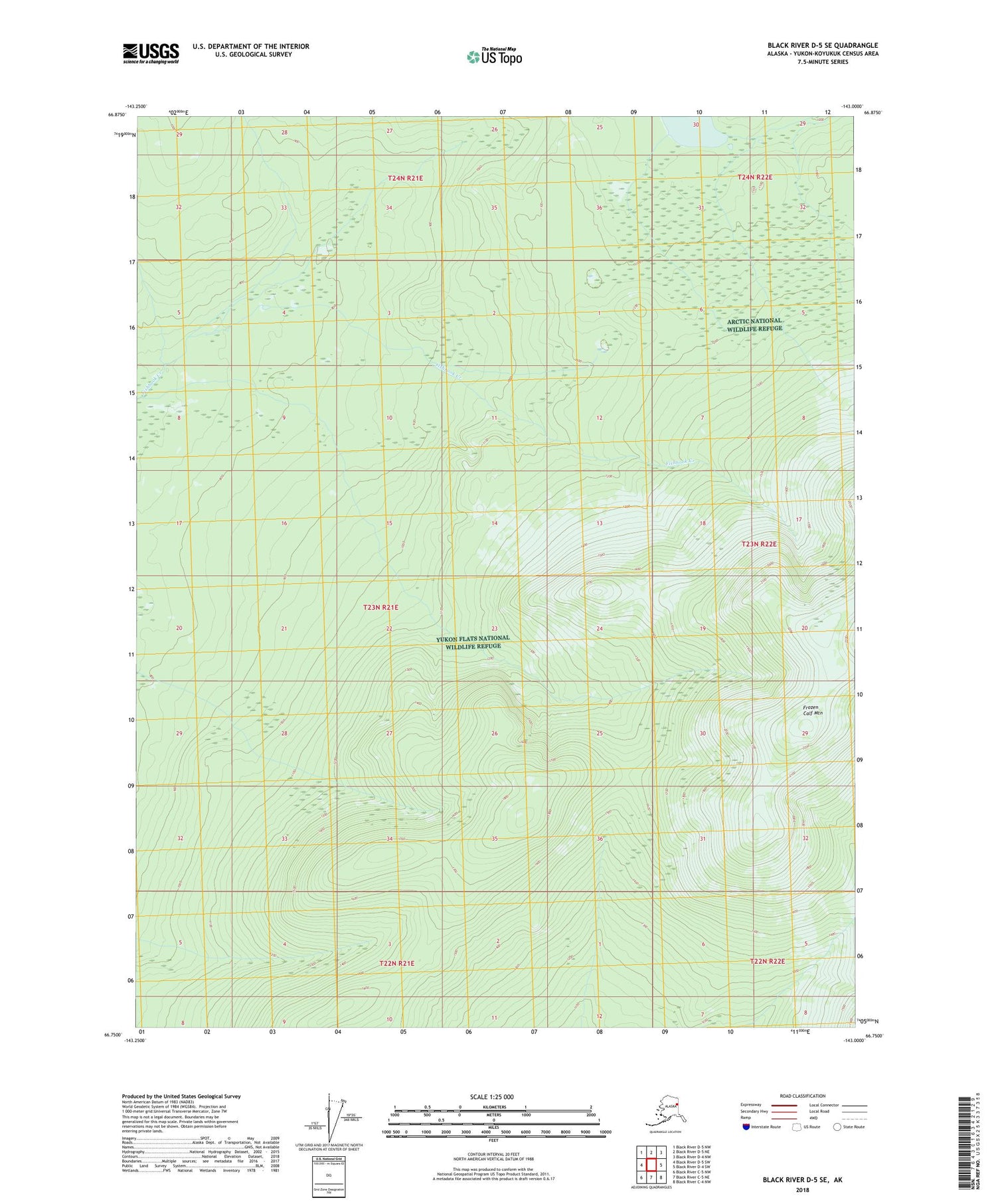 Black River D-5 SE Alaska US Topo Map Image