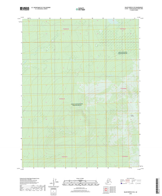 Black River D-5 SE Alaska US Topo Map Image