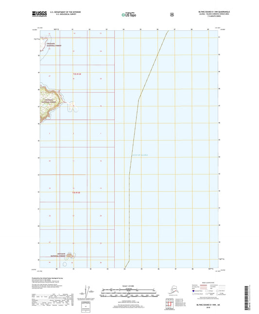 Blying Sound D-1 NW Alaska US Topo Map Image