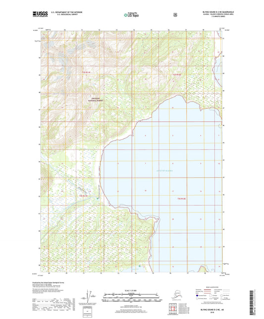 Blying Sound D-2 NE Alaska US Topo Map Image