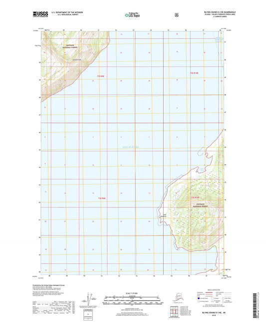 Blying Sound D-3 NE Alaska US Topo Map Image