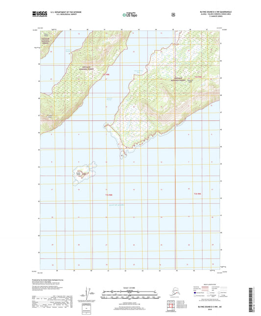 Blying Sound D-3 NW Alaska US Topo Map Image