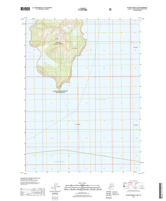 Blying Sound D-4 NW Alaska US Topo Map Image