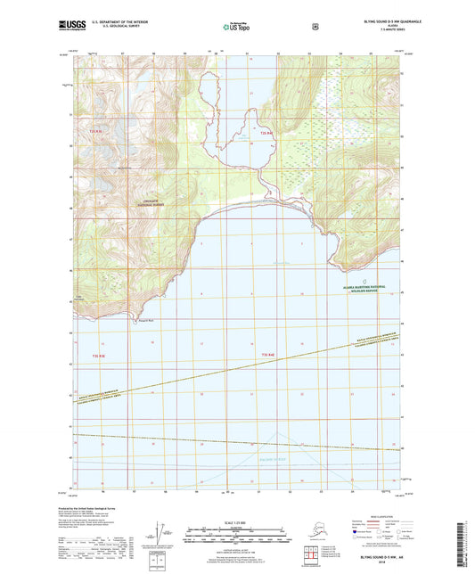 Blying Sound D-5 NW Alaska US Topo Map Image