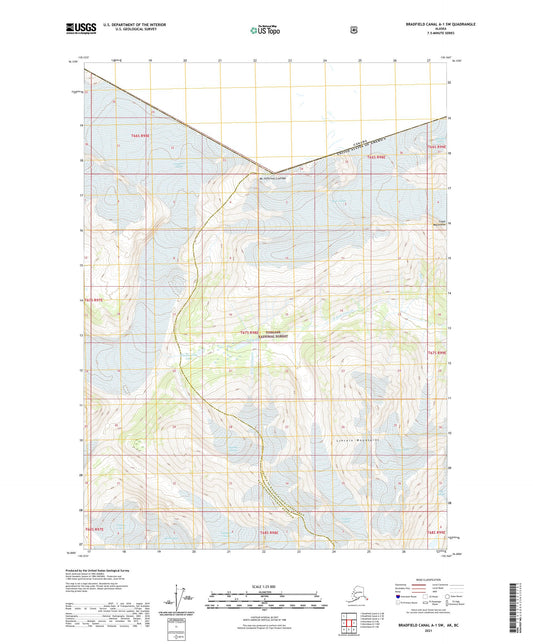 Bradfield Canal A-1 SW Alaska US Topo Map Image
