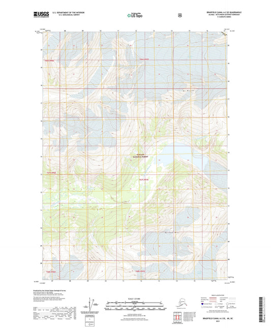 Bradfield Canal A-2 SE Alaska US Topo Map Image