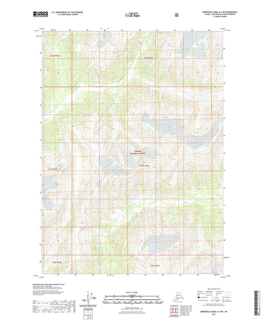 Bradfield Canal A-2 SW Alaska US Topo Map Image