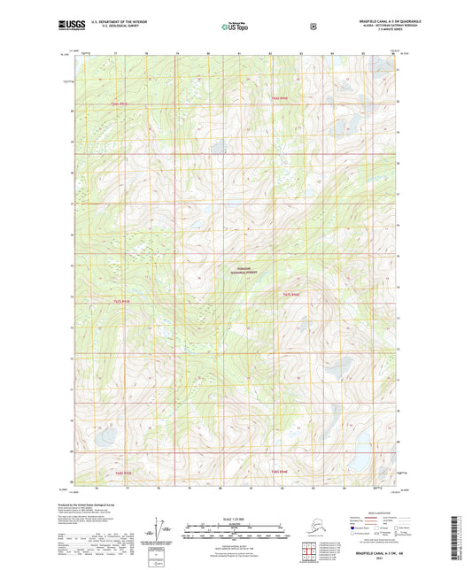 Bradfield Canal A-3 SW Alaska US Topo Map Image
