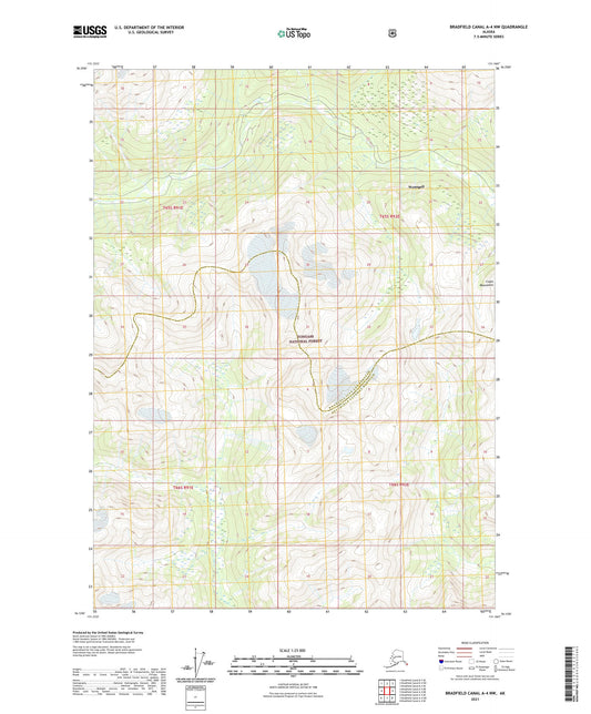 Bradfield Canal A-4 NW Alaska US Topo Map Image
