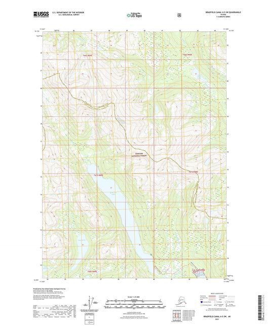 Bradfield Canal A-5 SW Alaska US Topo Map Image