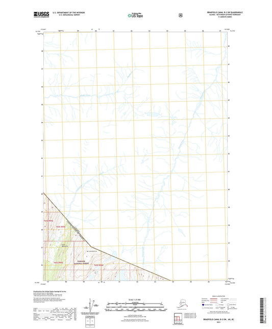 Bradfield Canal B-2 SW Alaska US Topo Map Image