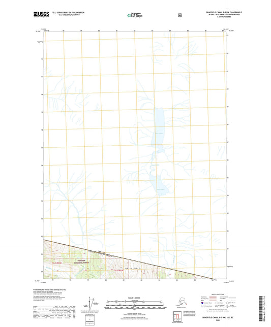 Bradfield Canal B-3 NW Alaska US Topo Map Image