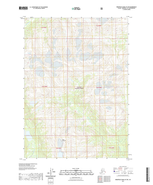 Bradfield Canal B-5 SW Alaska US Topo Map Image