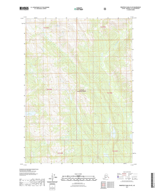 Bradfield Canal B-6 SE Alaska US Topo Map Image