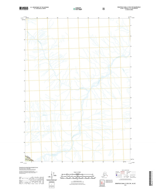 Bradfield Canal C-5 OE E SW Alaska US Topo Map Image